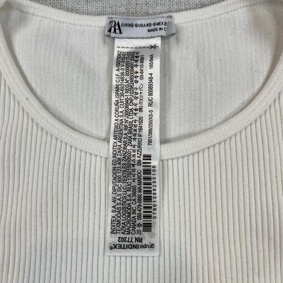 Zara Limited Edition Sea Shell Crop Top Women's XS White Bralette - Picture 6 of 9